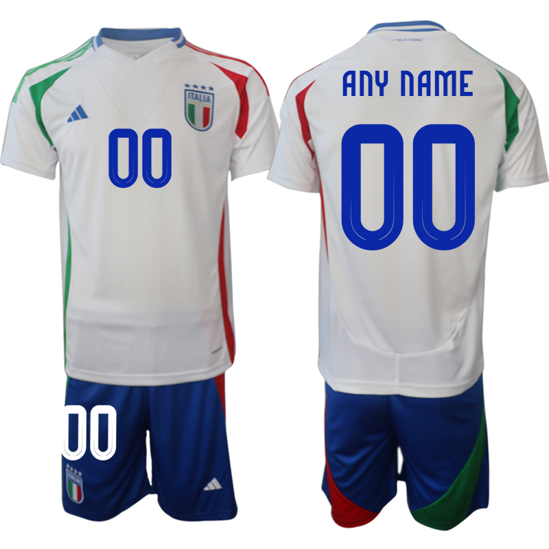 Men 2024-2025 Season Italy away white customized Soccer Jersey